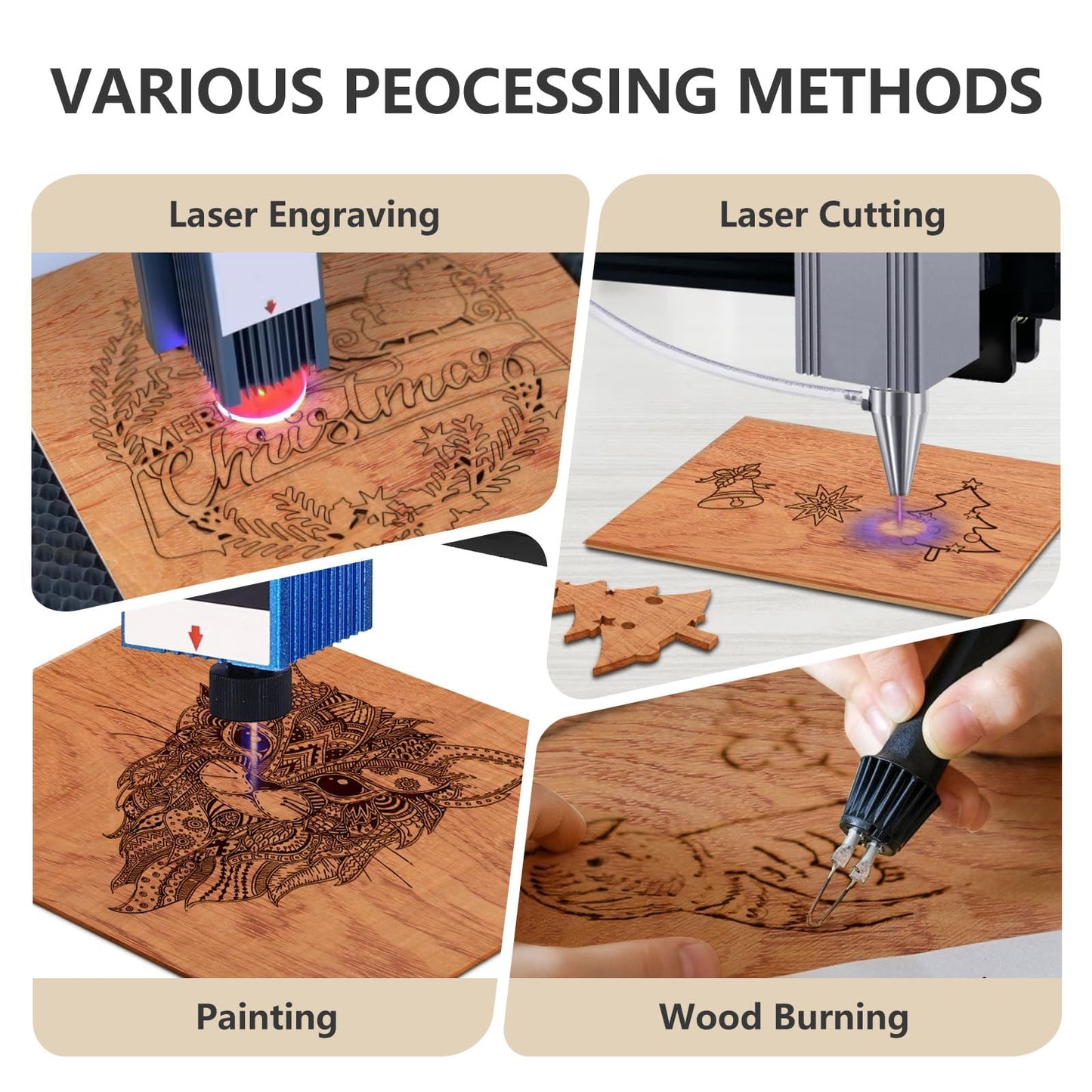 Creatorally 10 Pack Rosewood Plywood Sheets, 16.5"x11.7"x1/8" Unfinished Wood Blanks, Ideal for Laser Cutting, Engraving, DIY Crafts, Wood Burning, Sign Making & Home Decor