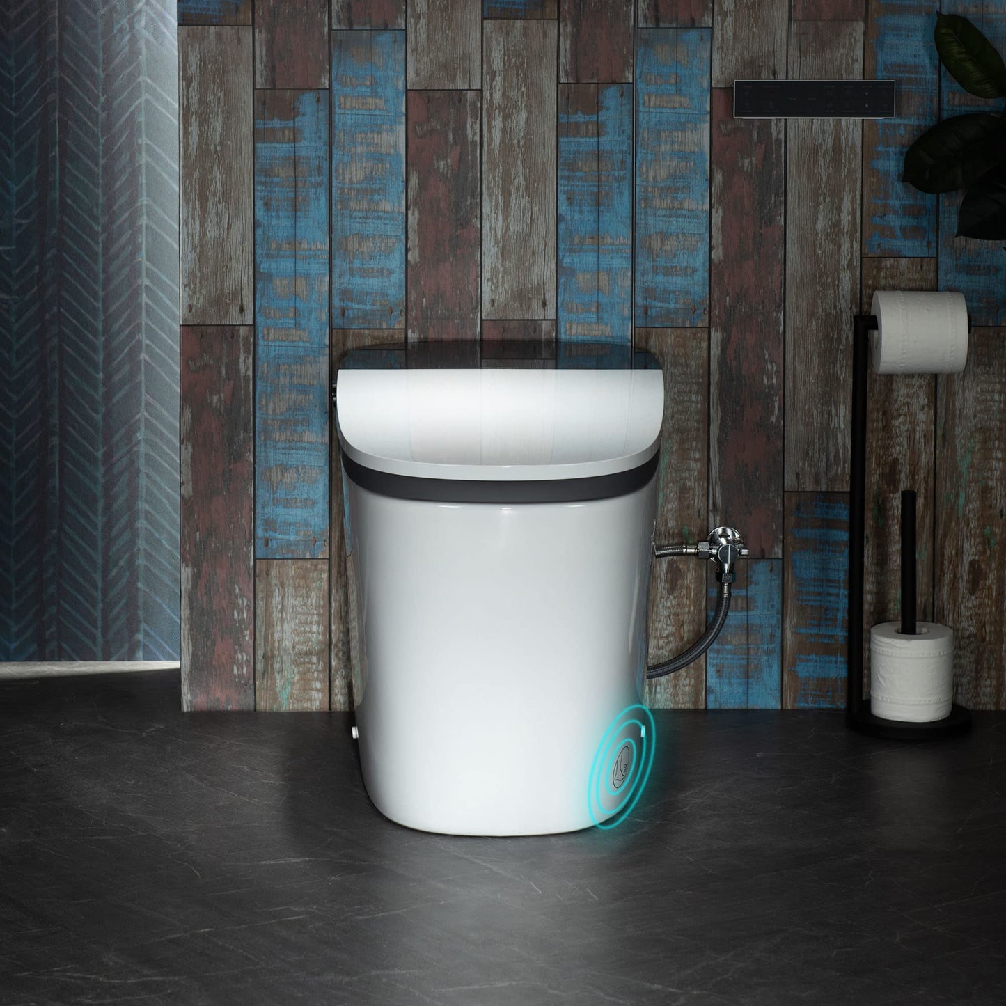 WOODBRIDGE Smart Toilet with 1000g MaP Flush Score, Foam Shield, Moving Dryer, Blackout Flush, ADA Comfort Height, Auto Open & Close, Heated Seat, B0930S