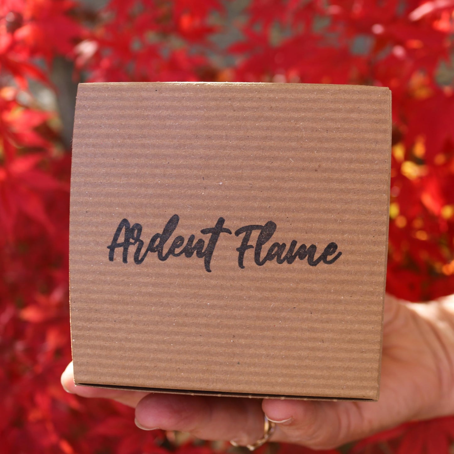 Ardent Flame Candles | Pumpkin Butterscotch | 100% Natural Soy Wax Candle for Home Decor | Highly Scented | Premium Fragrance | Handmade in Vermont, USA | 8 oz | Long Lasting | Gift for Women and Men