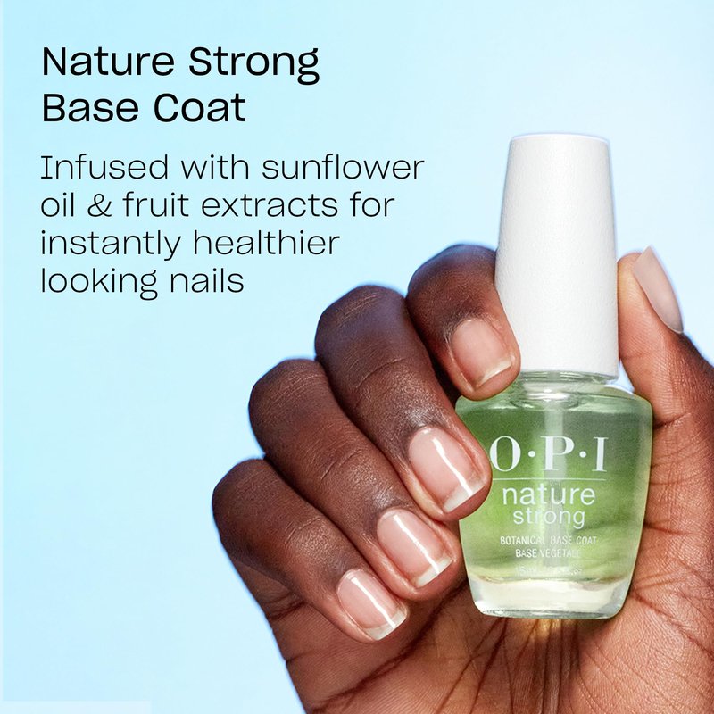 OPI Nature Strong Dawn of a New Gray | Opaque Soft Gray Crème Natural Origin Nail Polish | Plant Based, Vegan, Cruelty Free