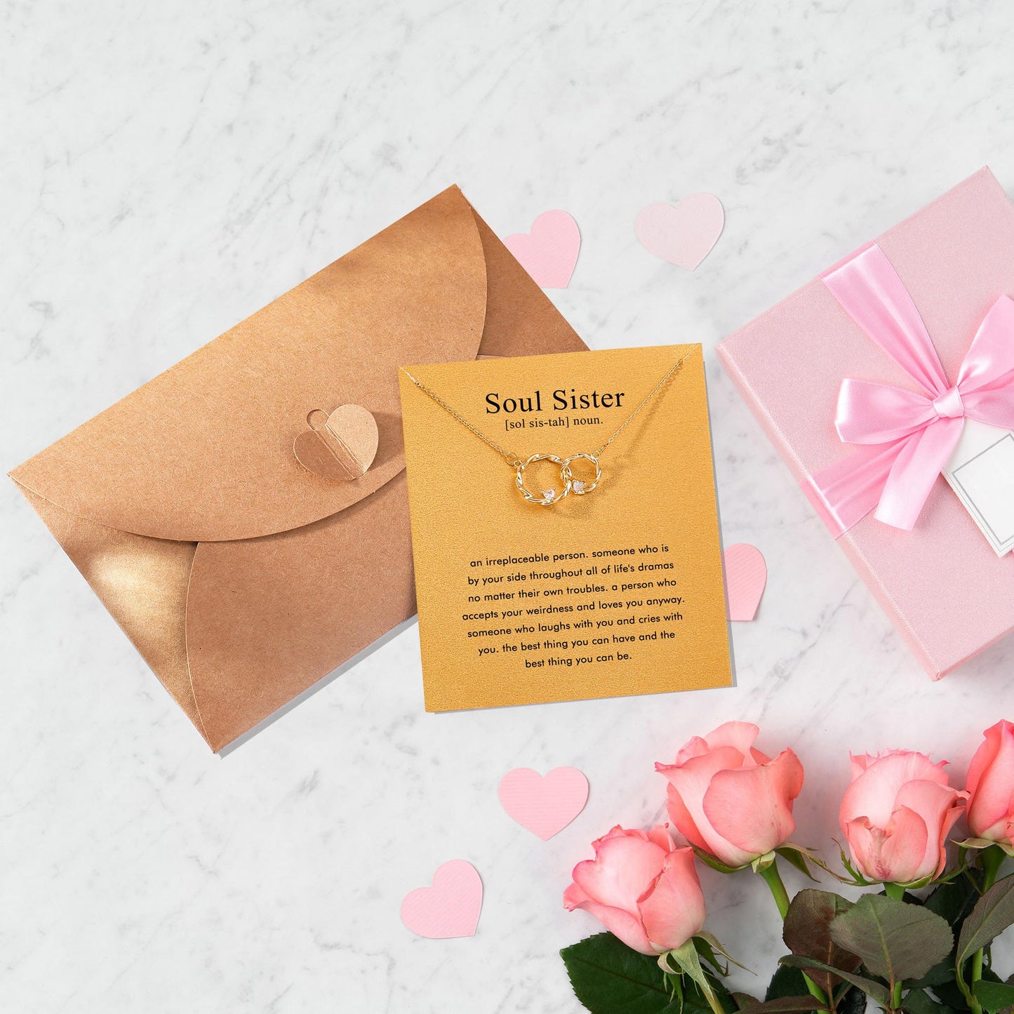Friendship Gifts for Women,Long Distance Gift Soul Sister Gifts for Women(circle)
