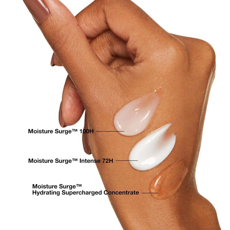 Clinique Moisture Surge 100H Auto-Replenishing Hydrator Oil Free Face Moisturizer | With Hyaluronic Acid, Aloe Bioferment and Vitamins C + E | For All Skin Types | Hydrating + Moisturizing, 4.2 Fl Oz