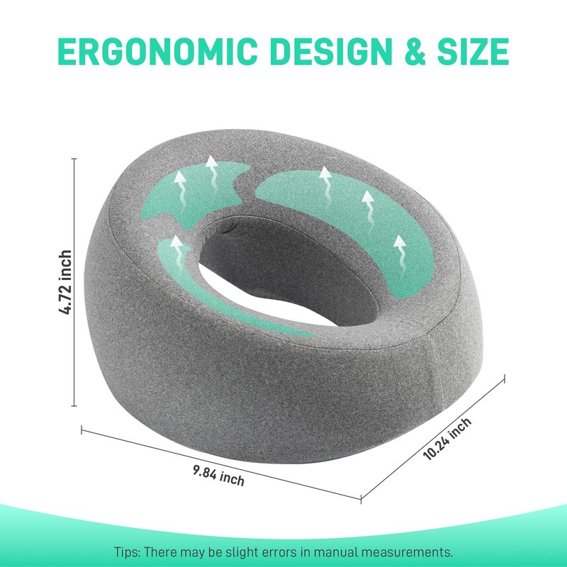 DabaTag Face Down Pillow Massage Headrest for Bed, Face Pillow for Stomach Sleeping, Face Cradle, Massage/BBL Pillow After Surgery Post Eye Surgery Recovery