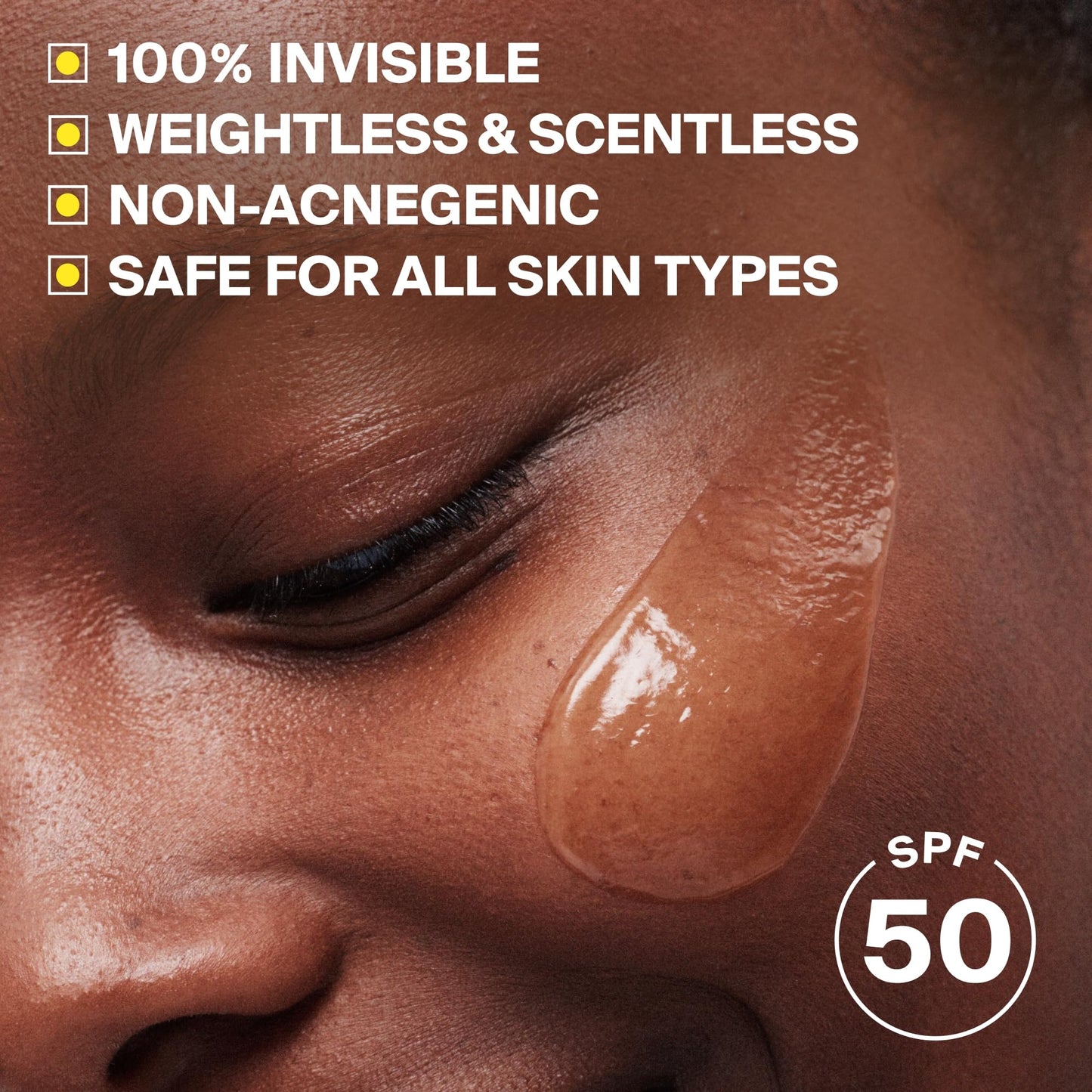 Supergoop! Unseen Sunscreen - SPF 50 - Clear & Invisible Face Sunscreen + Broad Spectrum + Makeup-Gripping Primer - Weightless, Scentless, Oil Free - For All Skin Types & Tones - 2.5 fl oz