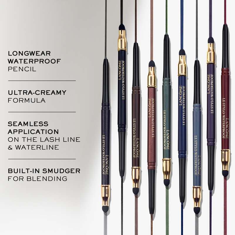 Lancôme Le Stylo Waterproof Eyeliner Pencil - Creamy & Highly Pigmented - Seamless Blending & Smudging - 07 Minuit Illusion