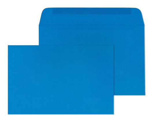 9x12 Blue Starburst Booklet Envelopes - Large Colored Envelopes 9x12 Size for Unfolded A4 Sheets & Catalogs - Pack of 15 Blue Envelopes