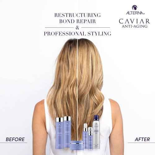 Alterna Caviar Anti-Aging Restructuring Bond Repair Shampoo and Conditioner Standard Set, 8.5oz each | Rebuilds & Strengthens Damaged Hair | Sulfate Free