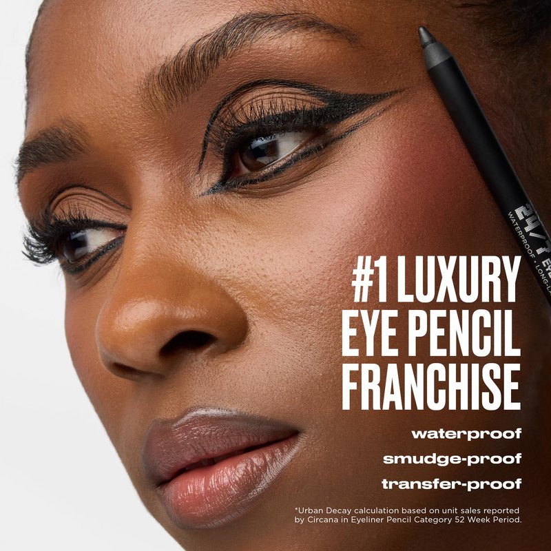 URBAN DECAY 24/7 Glide-On Waterproof Eyeliner Pencil - Smudge-Proof, Long-Lasting, Transfer-Proof, Up to 16HR Wear, Smooth No-Tug Formula, Sabbath (Deep Navy Matte) - 0.04 oz