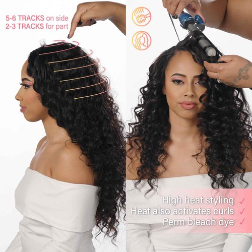 Sensationnel Pearlish bundle human hair - euro body deep pearl conditioned 15a soft remy beauty supply sew in or glue on bundles (22 Inch, NATURAL)