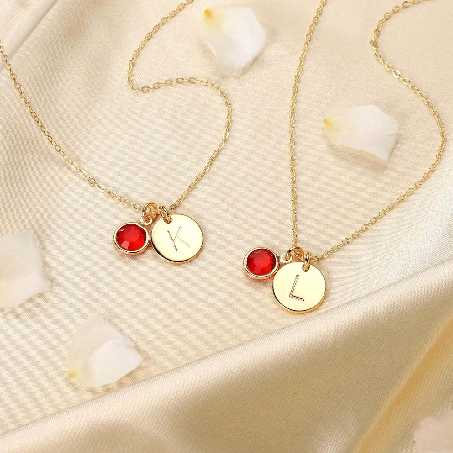 Hidepoo Mom Birthday Gifts for Female - Initial Alexandrite Birthstone Necklaces for Women, Mothers Day Personalized Gift for Woman Wife Grandma, Disc Initial Z Necklace, June Birthstone Jewelry