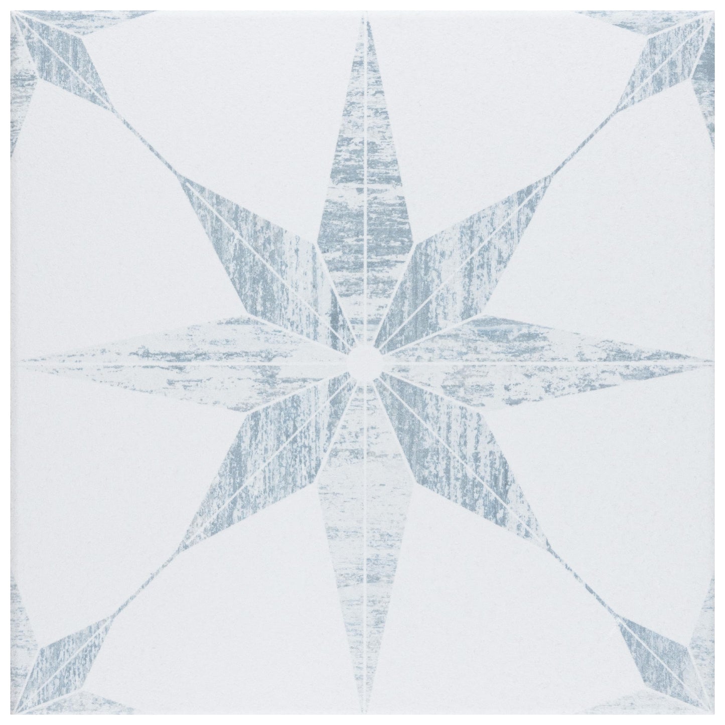 Cassis Stella White 9-3/4" x 9-3/4" Porcelain Floor and Wall Tile