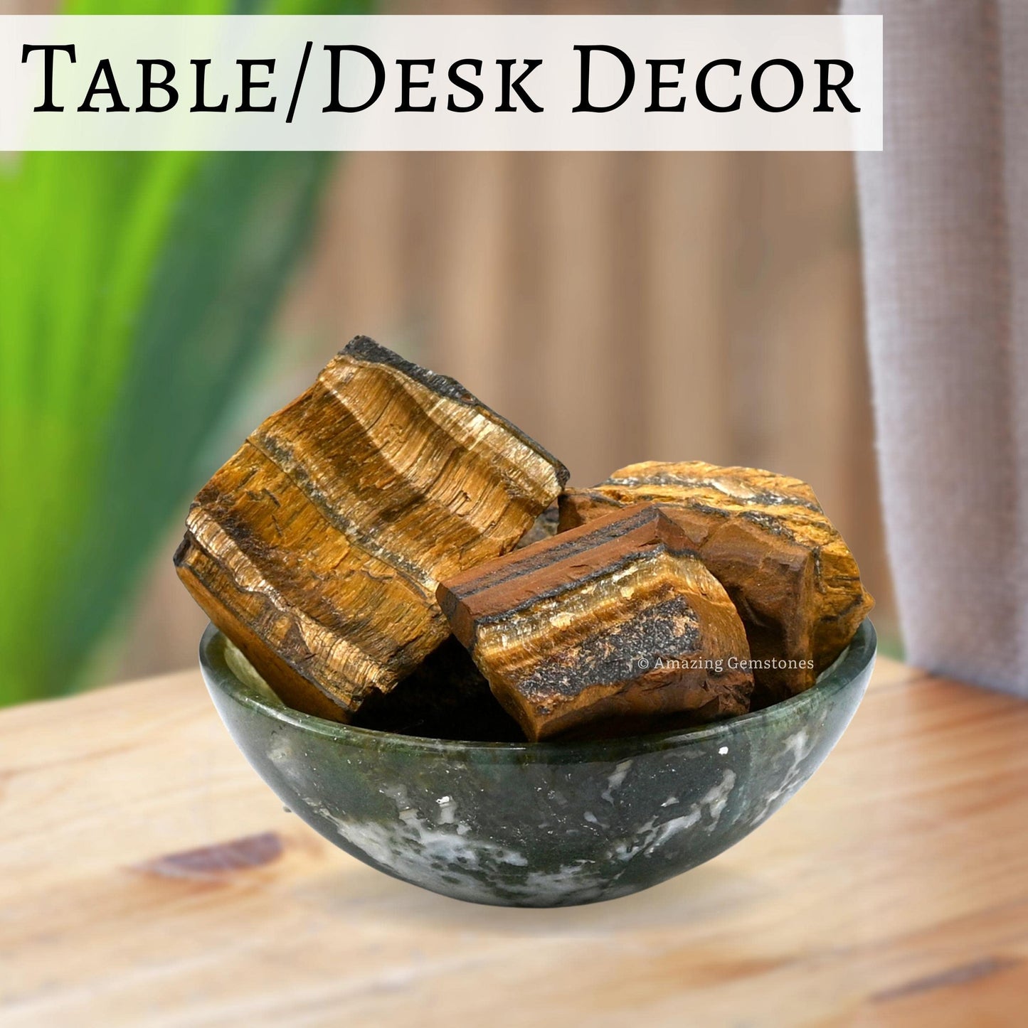 Amazing Gemstone Tiger Eye Raw Crystals and Healing Stones, Natural Rocks for Tumbling and DIY Raw Stones and Crystals (1 Piece)