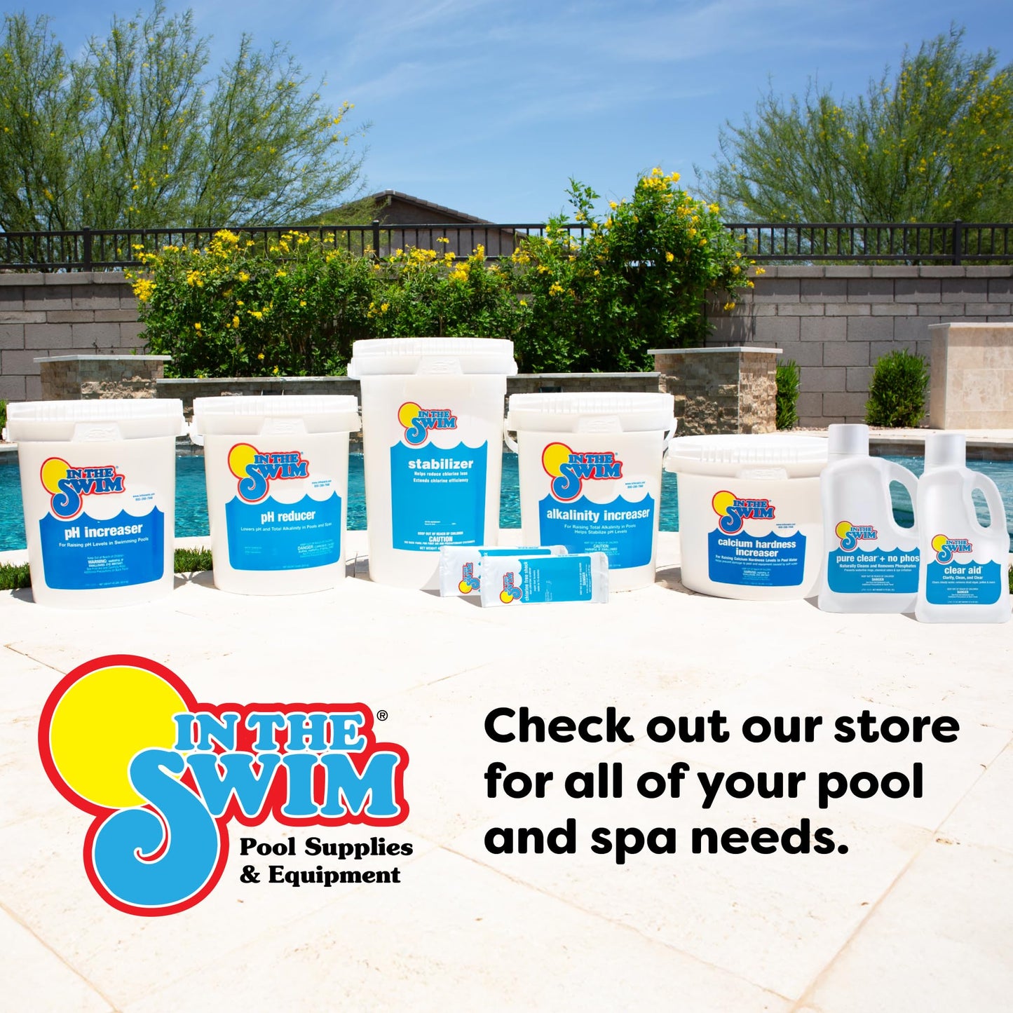 In The Swim Quick Clear Green - Turn Your Pool Water from Green and Cloudy to Sparkling Blue - 2 Pound