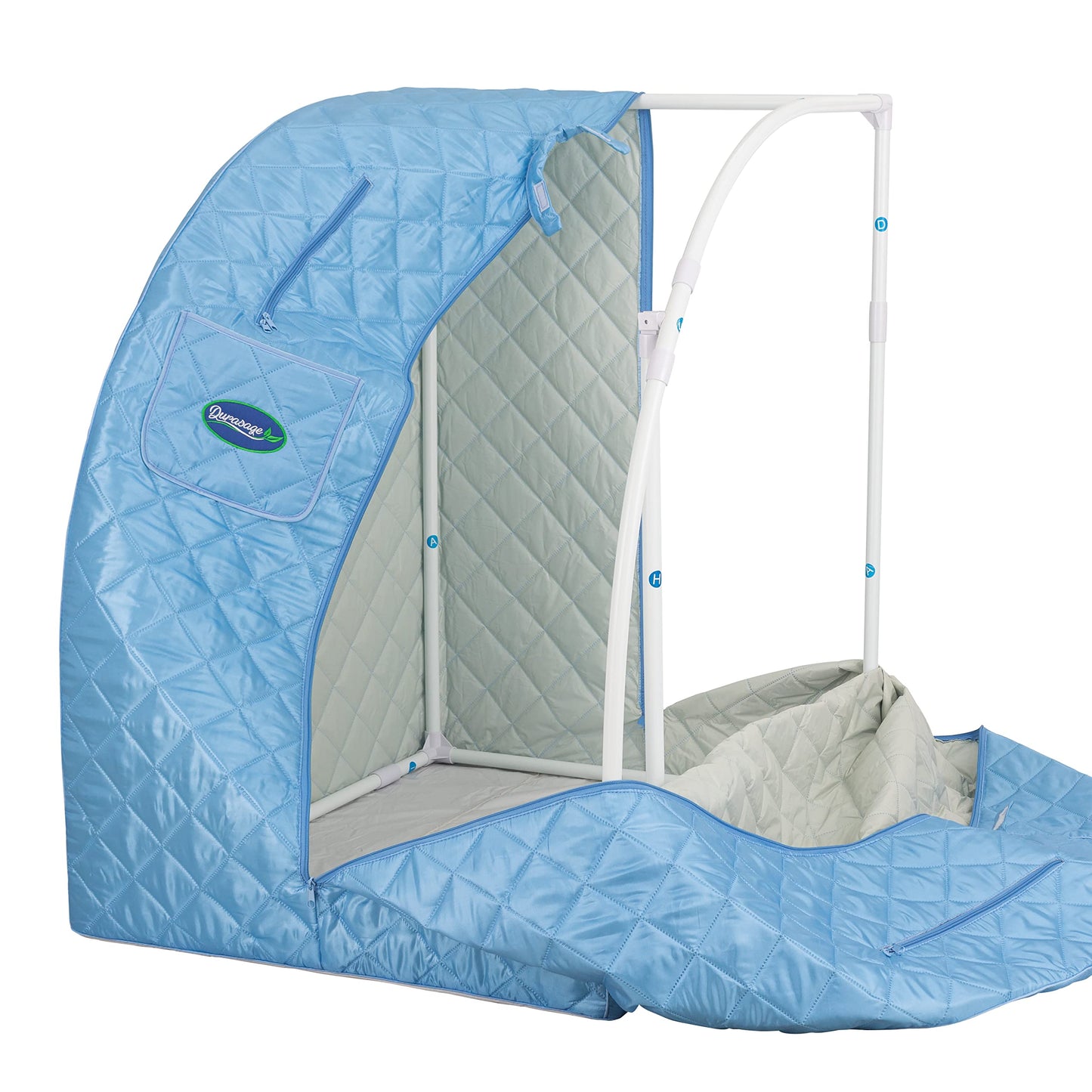 Durasage Portable Personal Steam Sauna for Home – Foldable Full Body Spa Tent with 800W Steam Generator, 60-Min Timer, Chair Included for Relaxation & Wellness