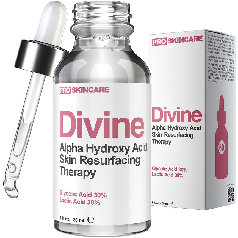 Anti Aging Skin Care Set: Glycolic Acid Peel 60% & Glycolic Resurfacing Pads - This Ultra Potent Duo Will Purify Your Skin & Eliminate Wrinkles, Acne Scarring For an Ultra Clear & Glowing Complexion