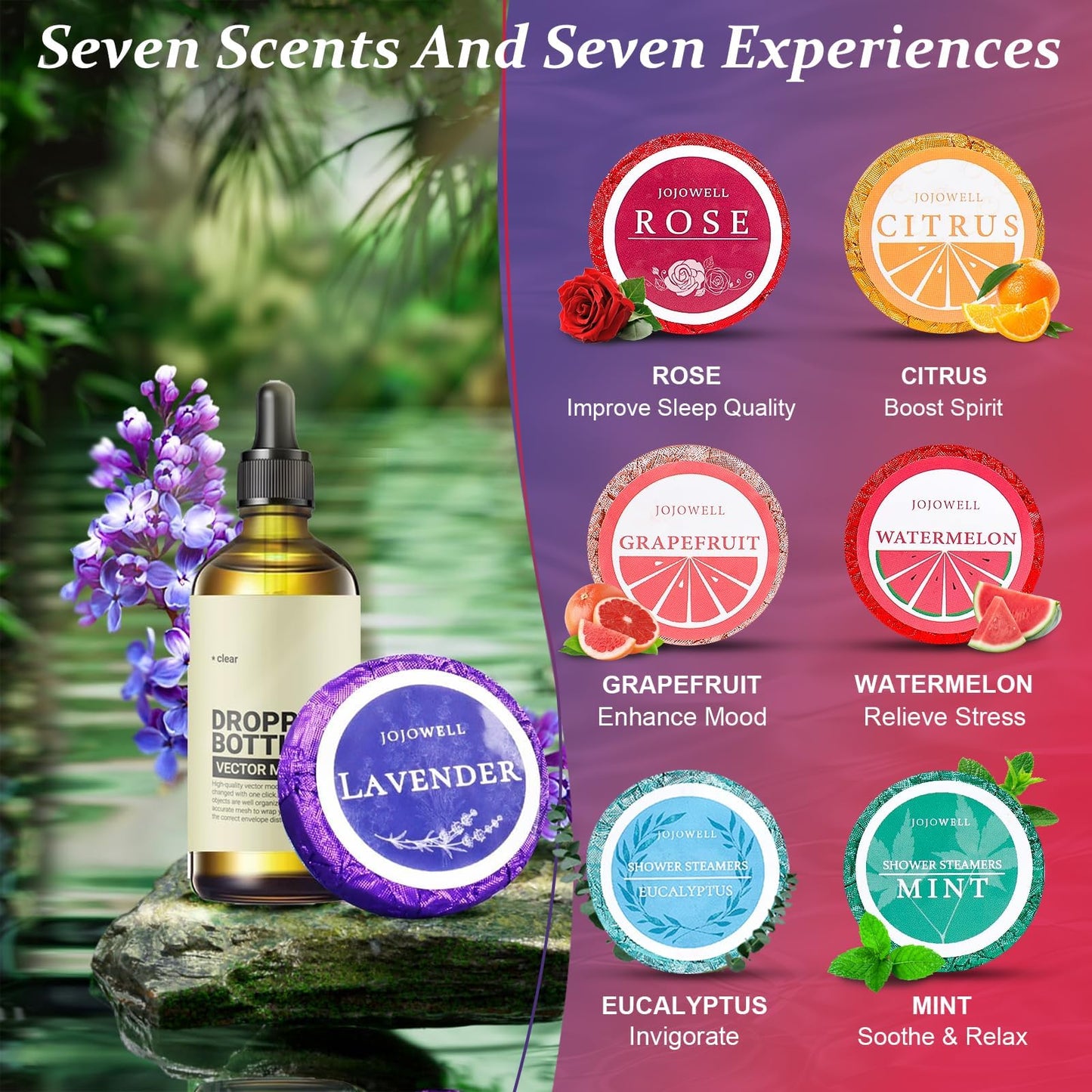 Shower Steamers Aromatherapy - 21Pcs Birthday Gifts for Women, Mothers Day Gifts for Mom Wife Grandma from Daughter Son, Self Care with Natural Essential Oils Relaxation Home SPA Gift Set