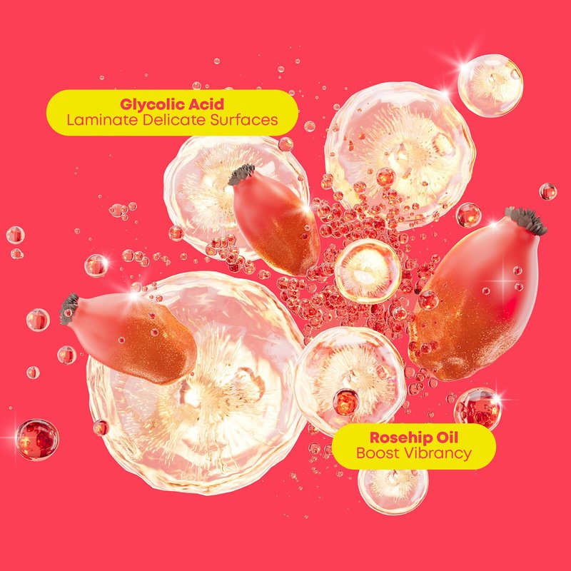 MATRIX Glow Mania Shampoo - Enhances Shine and Moisturizes, Preserves and Protects Color Vibrancy, For Dull and Color-Treated Hair, Sulfate-Free, With Glycolic Acid & Rosehip Oil, 1.7 Fl Oz