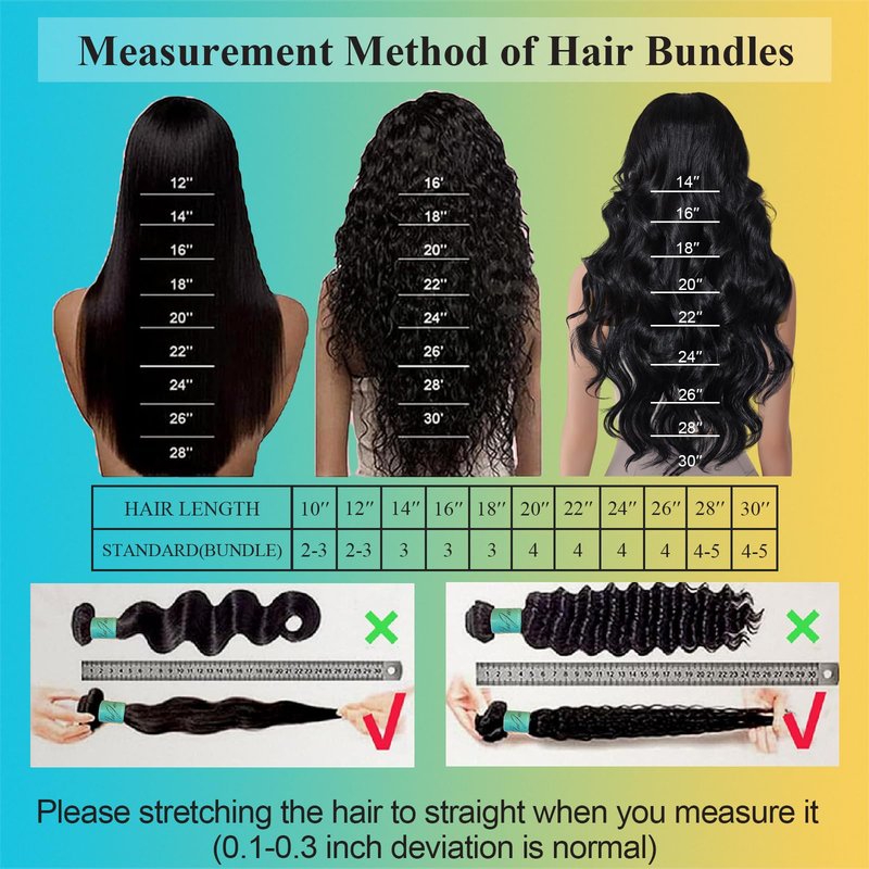 AnJudyReid 12A Human Hair Bundles 10 12 14Inch Body Wave Bundles Human Hair 100% Unprocessed Brazilian Virgin Hair 3 Bundles Human Hair Extensions Natural Black Color