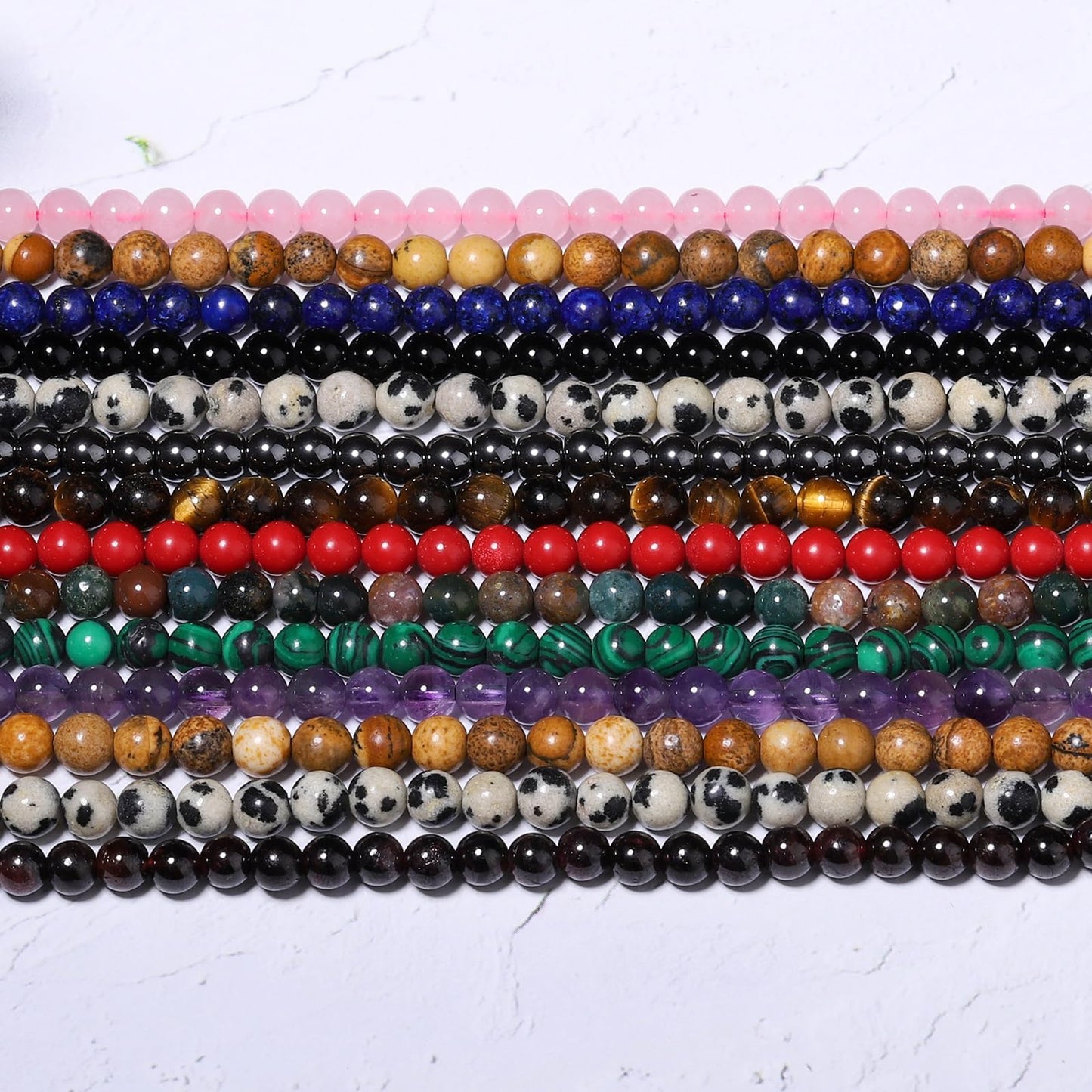 Songxi 90pcs 4mm Indian Agate Natural Round Stone Beads for Jewelry Making, Smooth Loose Small Gemstone Beads for Bracelets Necklace, Chakra Stones with Energy Power
