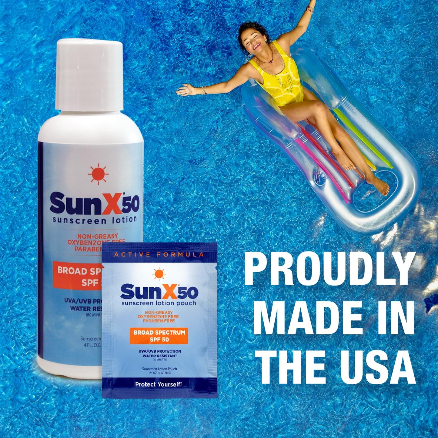 CoreTex Sun X 50 SPF Broad Spectrum Sunscreen Lotion - 1 Gallon Jug & Pump Bottle of Paraben, Oxybenzone, Octinoxate, & Oil Free Sunscreen - No White Cast and Water Resistant Up to 80 Minutes