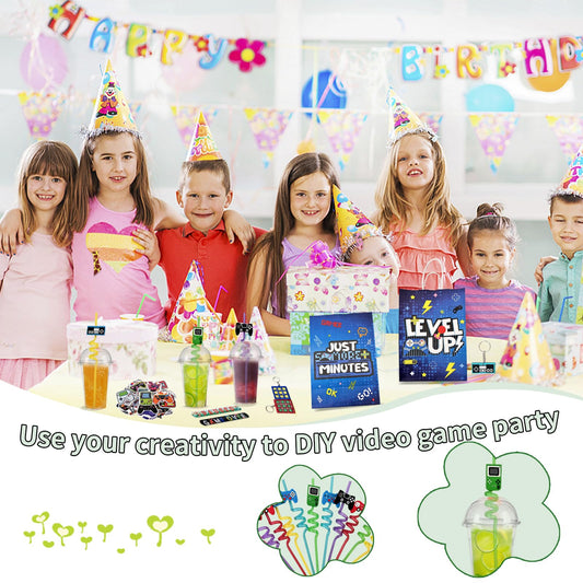 135 Pcs Video Gamer Party Favors,Boys Game Party Supplies,Gamer Birthday Party Favors,Gaming Party Decoration,Boys Gaming Birthday Favors, For Kids Bags On Stuffer Gifts