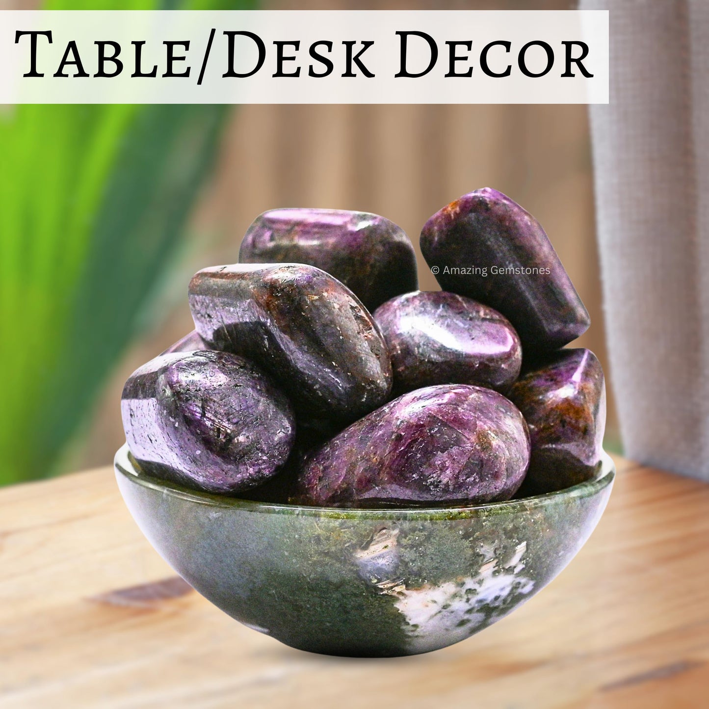 Amazing Gemstone Ruby Crystal Tumbled Stones Polished Rocks - Natural Gem Stones for Healing - DIY Crystals for Protection (1 Piece)