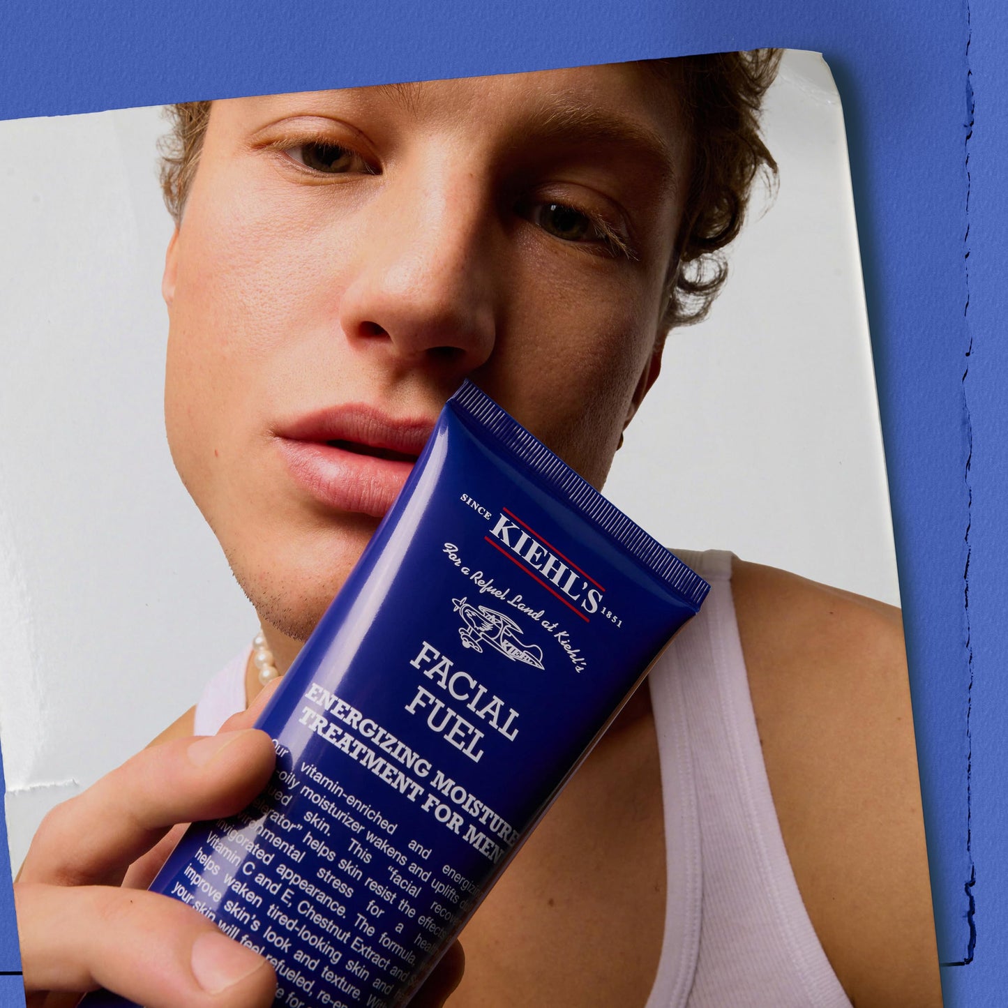 Kiehl's Facial Fuel Moisturizer, Men's Face Cream, with Vitamin C and Caffeine that Contain Antioxidants to Help Energize and Reduce Dullness, Non-Greasy, Paraben, and Sulfate Free - 6.8 fl oz