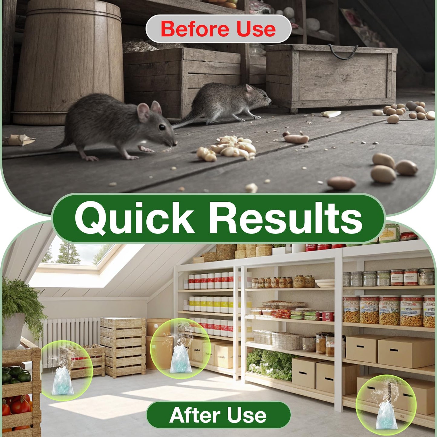 Mouse Rodent Repellent,25 Pack Peppermint Oil Mouse Traps for Rat Mice, Ant, Roach, Spider, Squirrel, Nature Mouse Deterrent for Indoor Outdoor Use, for Garden & Home, Family & Pet Safe 01