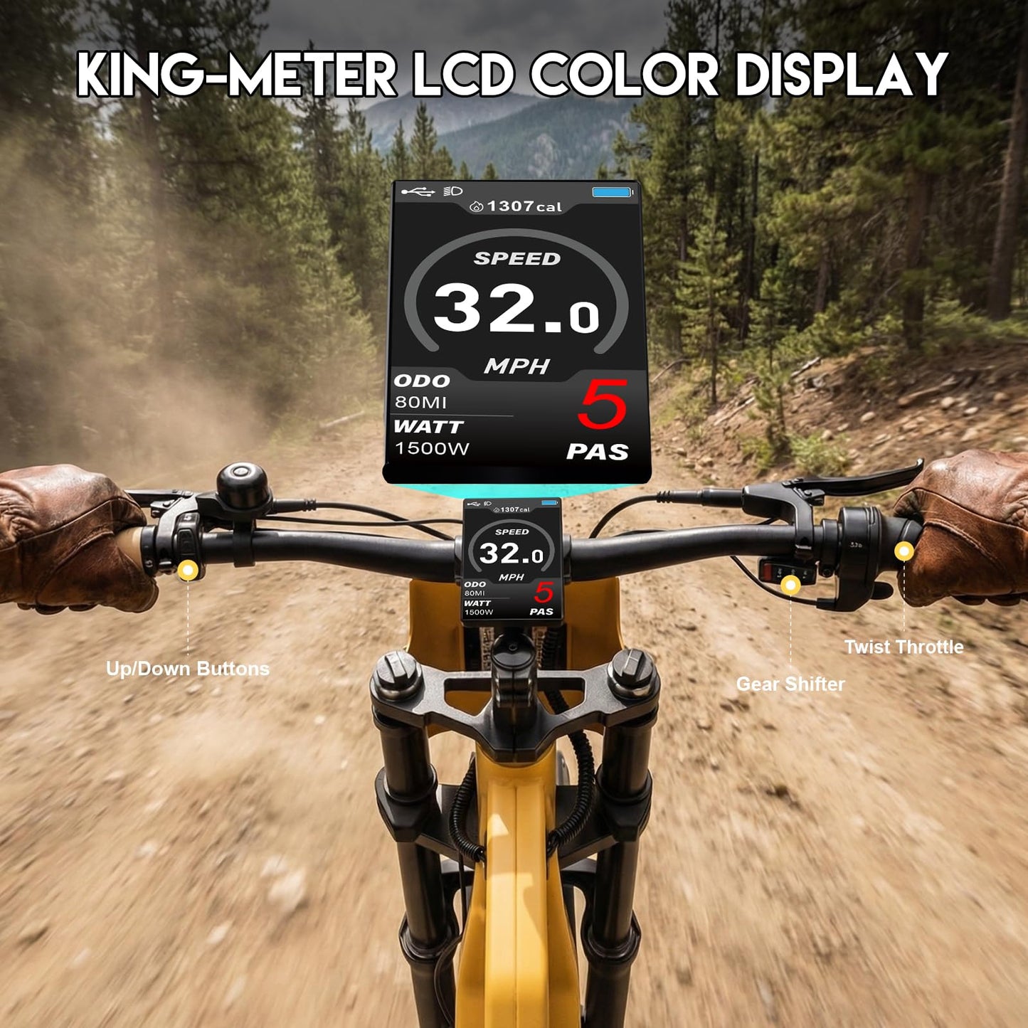 RUNDEER Electric Bike for Adults,20" Fat Tire Electric Dirt Bike,100-50 Miles Electric Motorcycle Ebikes,6000/4000/3000W Peak Motor E-Bikes,Full Suspension,3-Year Support (3000W+48V20Ah)