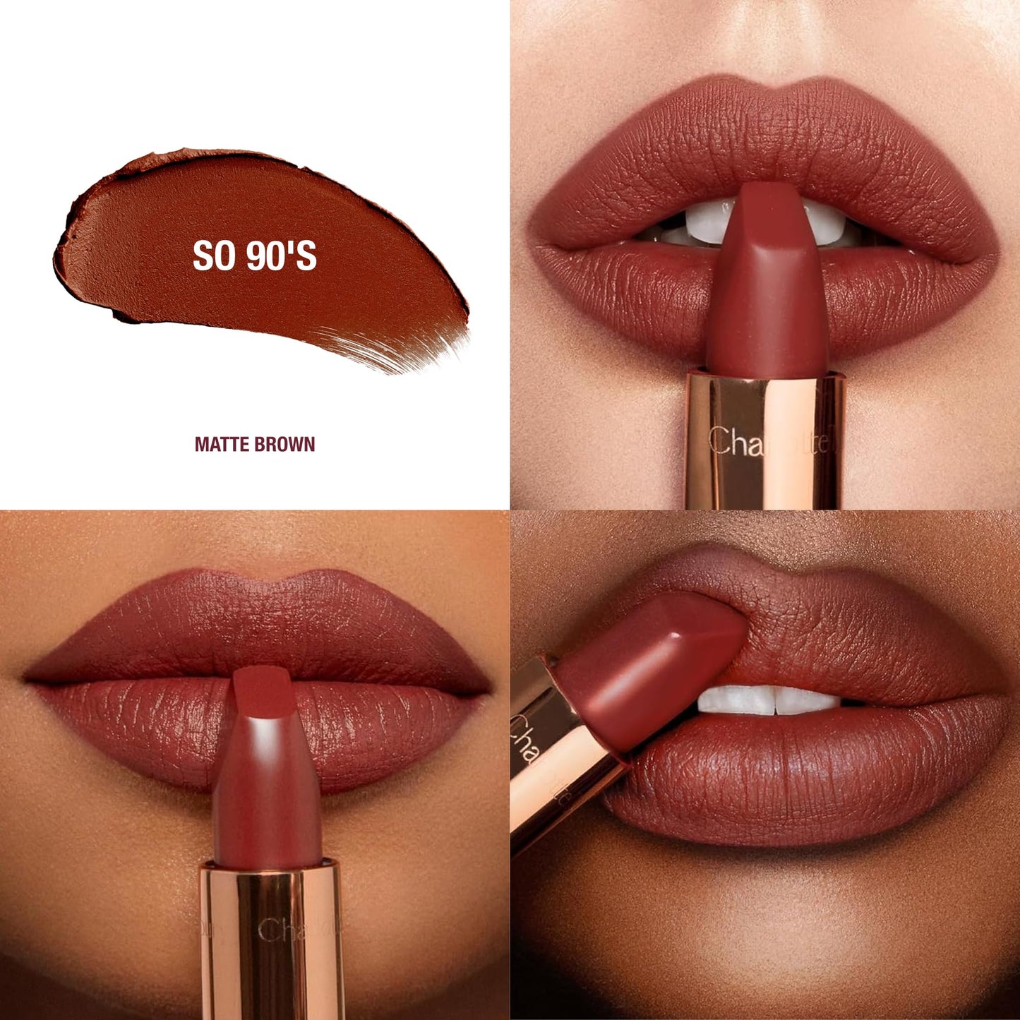 Charlotte Tilbury Matte Revolution Lipstick - Long Lasting, Matte Lipstick, Giftable Beauty Essential with Buildable Color & Lip-Loving Ingredients - Creamy, Easy to Blend Formula - So 90's