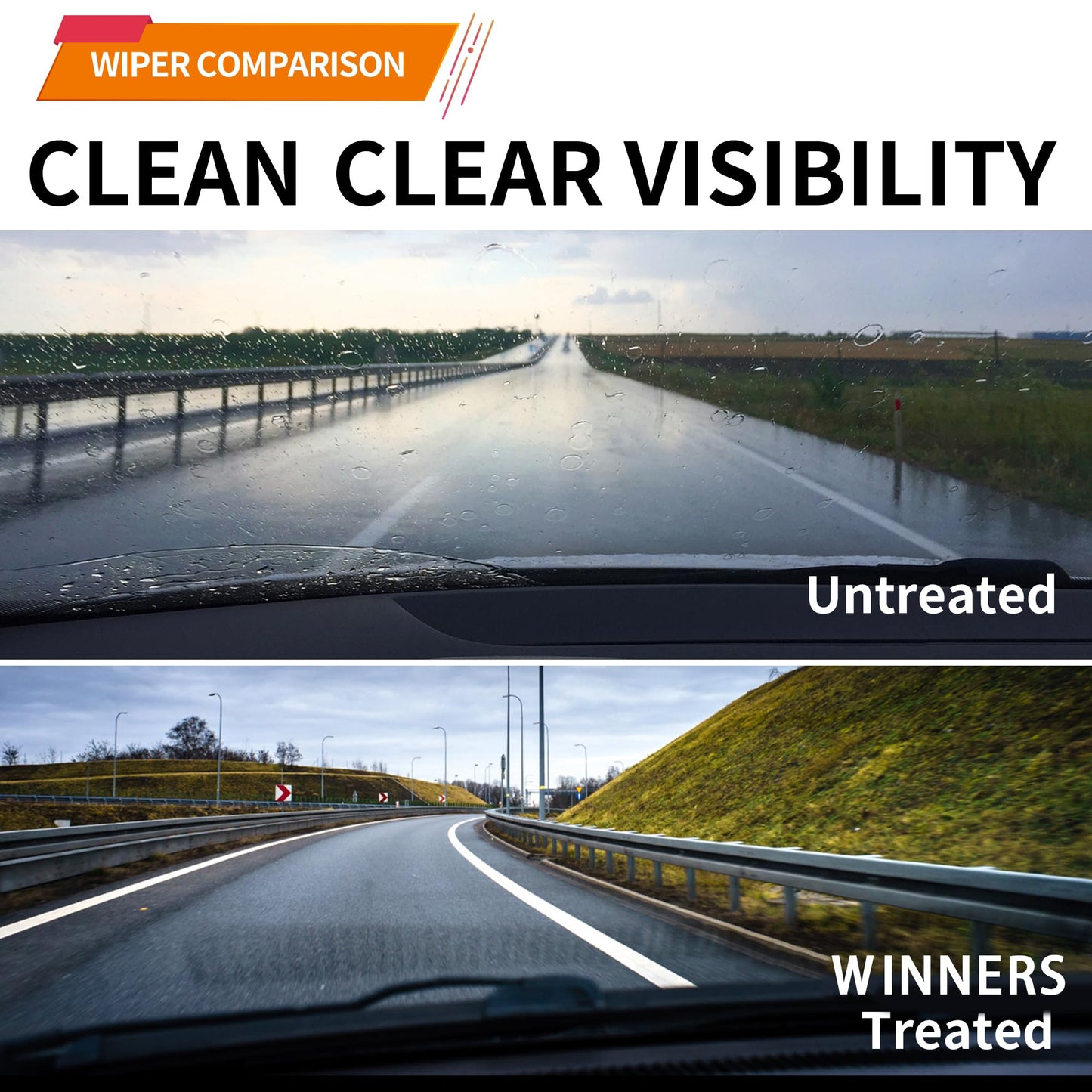 WINNERS Windshield Wiper Blades Set for 2024-2025 Chevy Trax - Driver and Passenger Side Replacement