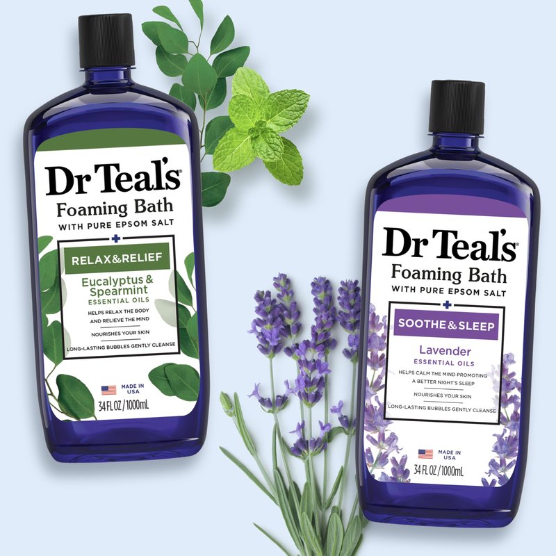 Dr Teal's Foaming Bath, 34 fl oz (Pack of 2)
