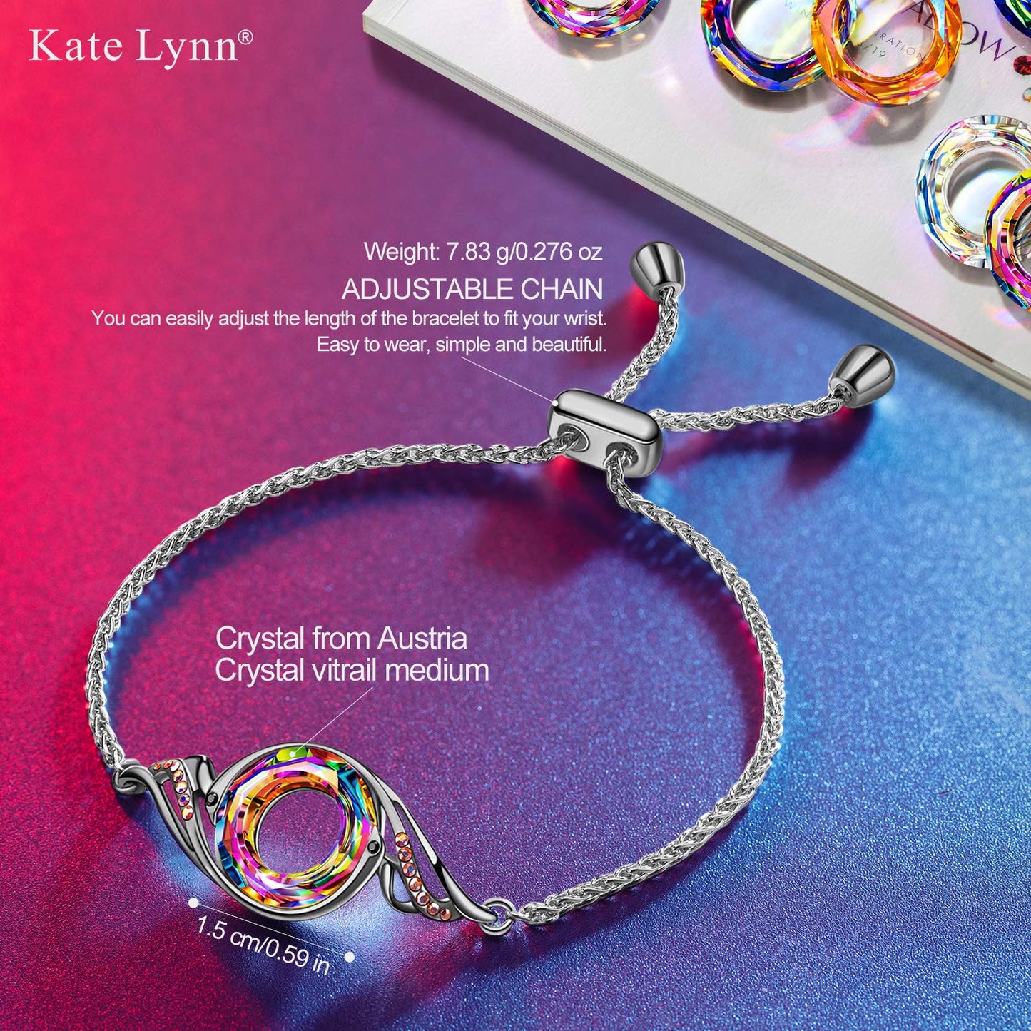 Kate Lynn Phoenix Bracelet for Women, Brithday Gifts for Women Mothers Day Gifts for Mom