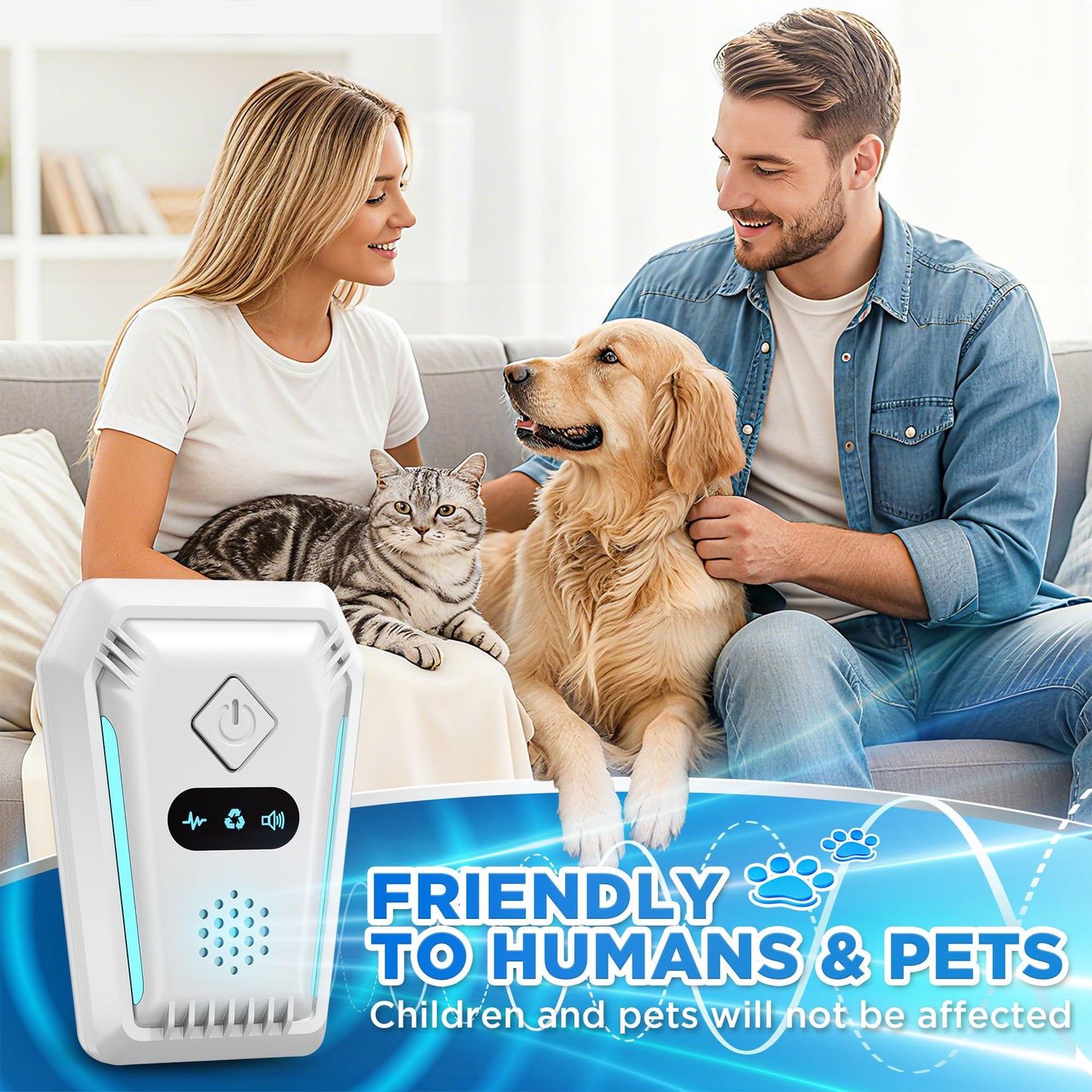 (2026 Upgraded) Ultrasonic Rodent & Pest Indoor Repeller - Stronger Driving Force, Repellent for Mouse, Mice, Rats, Roaches, Ants, Spiders, Bugs, Home Plug-in Device, 3 Mode Switching (6 Pack)