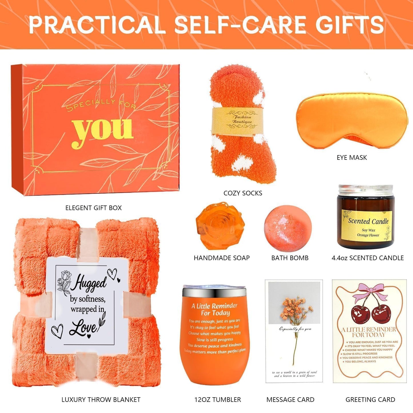 Mothers Day Gifts - Self Care Gift Get Well Relaxing Spa Galentines Day Gift Basket Set, Birthday Spa Gift Baskets for Women for Mom, Sister, Friends Teacher Girlfriend