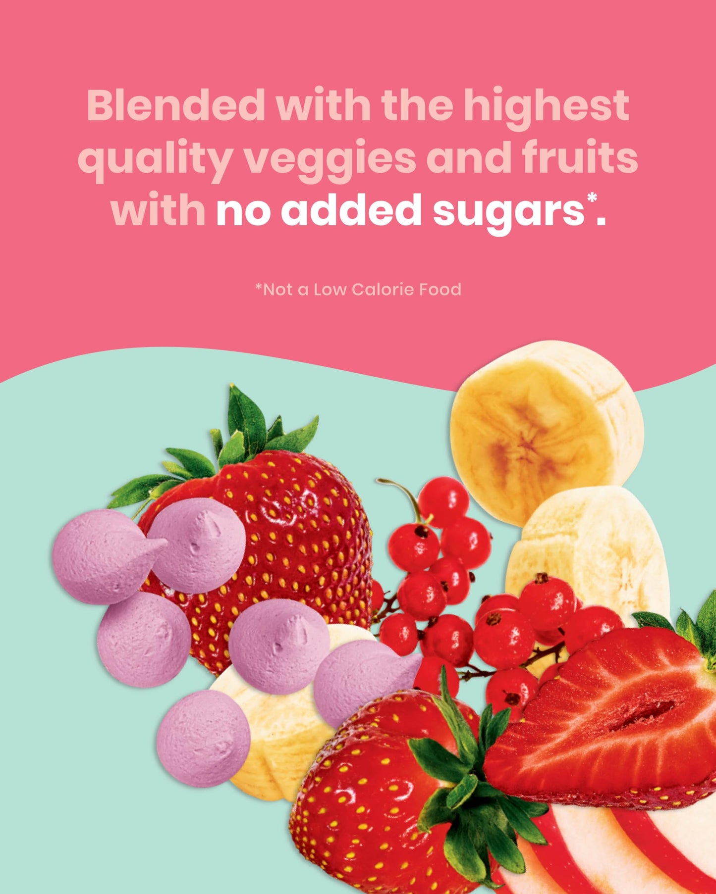 Amara Smoothie Melts - Mixed Red Berries - Baby Snacks Made With Fruits and Vegetables - Healthy Toddler Snacks For Your Kids Lunch Box - Organic Plant Based Yogurt Melts - 6 Resealable Bags