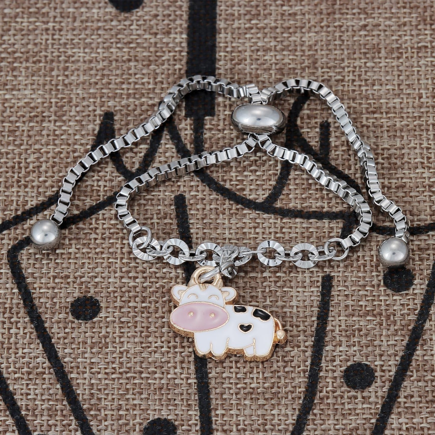 Kivosliviz Cow Bracelet Gifts for Women - Cow Themed Jewelry