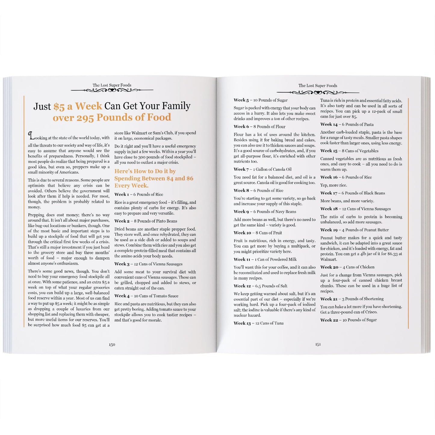 The Lost SuperFoods 126+ Survival Foods and Tips for Your Stockpile