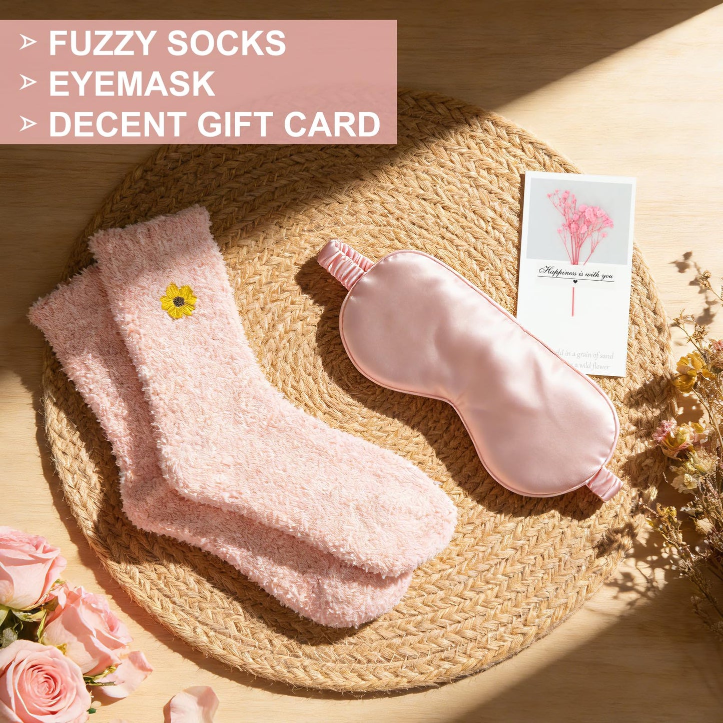 Birthday Gifts for Women, Self Care Get Well Soon Gifts Basket for Women, Flower Relaxing Spa Gift Basket Bath Set,Unique Luxury Self Care Box Gift for Mom Her Wife Sister Girlfriend, Girl Friend Pink