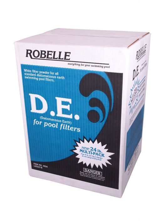 Robelle 24-Pounds Premium D.E. for Pool Filters, Diatomaceous Earth DE Pool Filter Powder, Made in USA