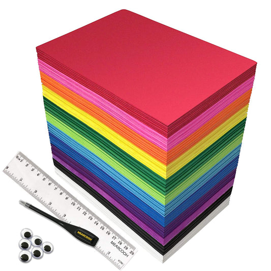 84PACK Foam Craft Sheets 8.5x5.5 inch Eva Color Bulk Foam Paper Set for Art Craft Projects DIY Handcraft by MEARCOOH