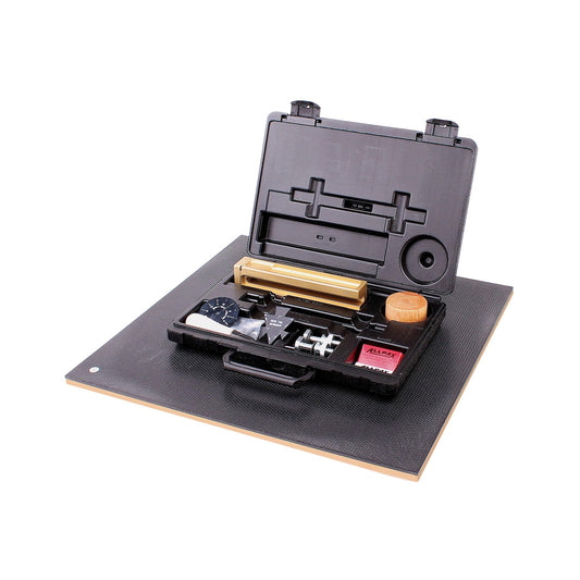 Allpax Heavy-Duty Gasket Cutter 0 - 13" Diameter w/ Premium Brass Cutter Block and Cutting Board, Steel Extension Bars and Rugged Storage Case (AX6010)