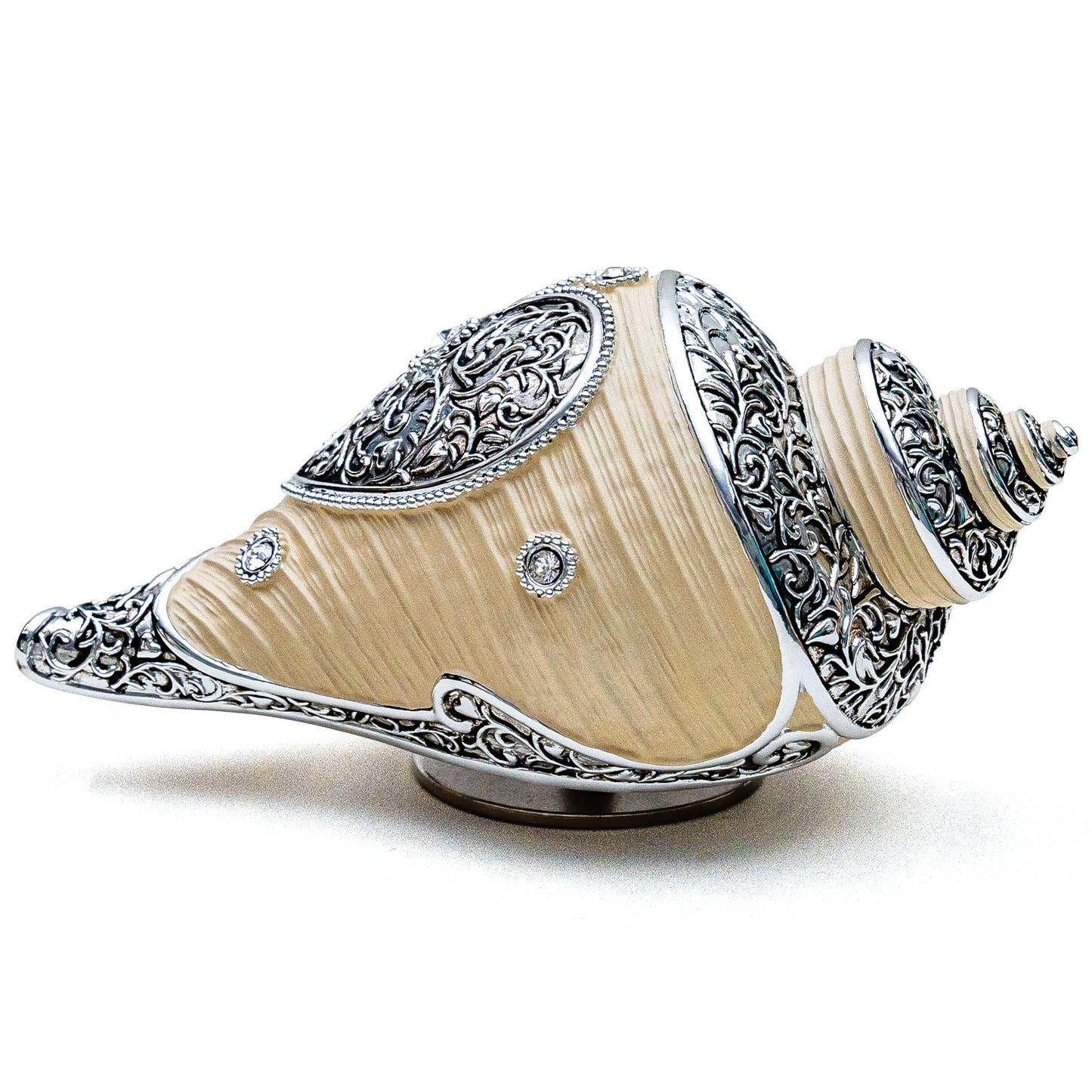 JARLL Luxury Conch Music Box Gift for Women Daughter Friends Sister Girlfriend Wife, Wind Up Music Box Play Memory, Ocean Gift for Wedding Anniversary Christmas Birthday