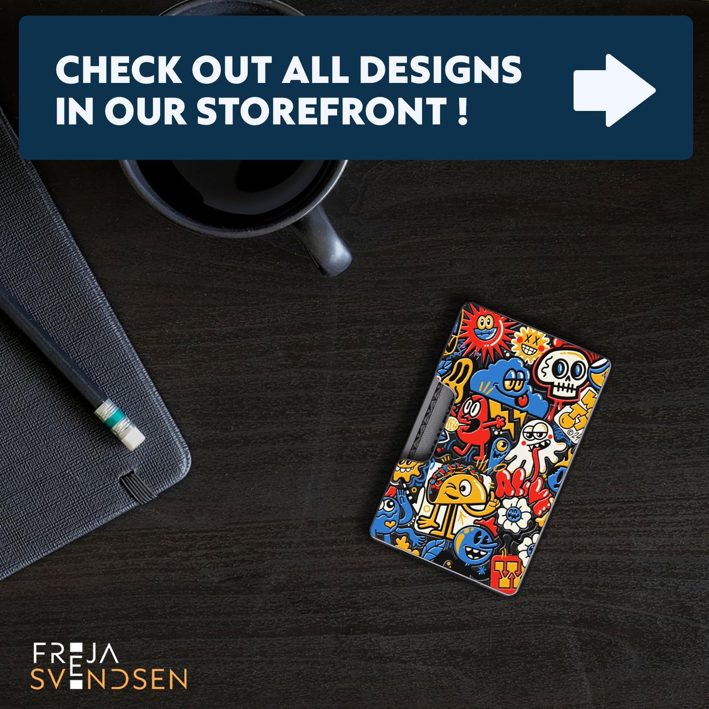 Slim RFID Blocking Card Holder & Money Clip - Aluminum Wallet for Men & Women – Front Pocket Metal Minimalist Wallet Holds 15 Cards – Credit Card Holder - Durable, Lightweight, Unique Engraved Design