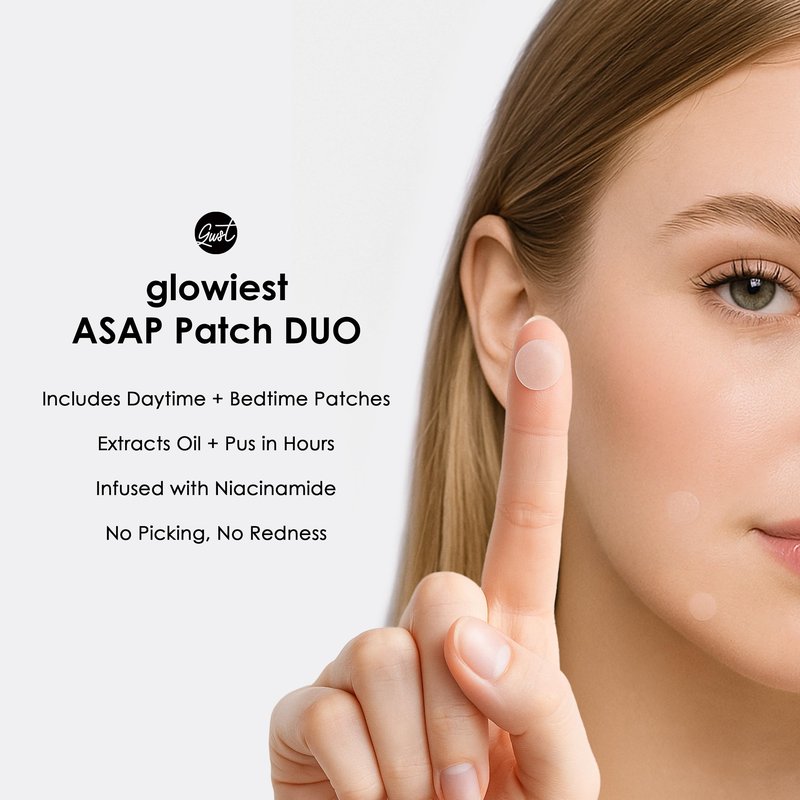 glowiest ASAP Active Spot Alleviating Patch 44 Patches (DUO) 8mm, 10mm, 12mm Spot patches - Premium Hydrocolloid Dressing Dots | Simple & Easy Active Treatment (Pack of 2)