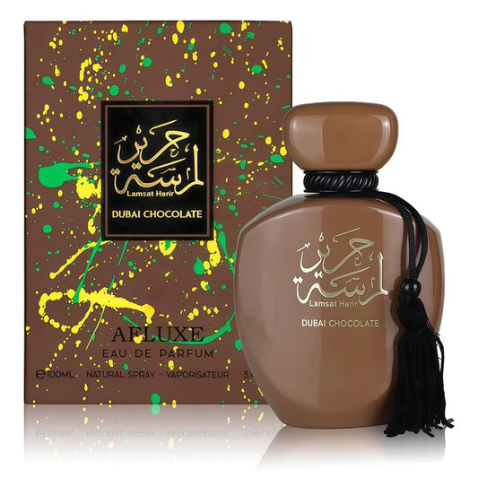 AFLUXE Dubai Chocolate Eau de Parfum, Sweet Vanilla Chocolate Cologne for Men and Women, Long Lasting Gourmand Fragrance, Mens Cologne Perfume, 3.4 Fl Oz (100ml)