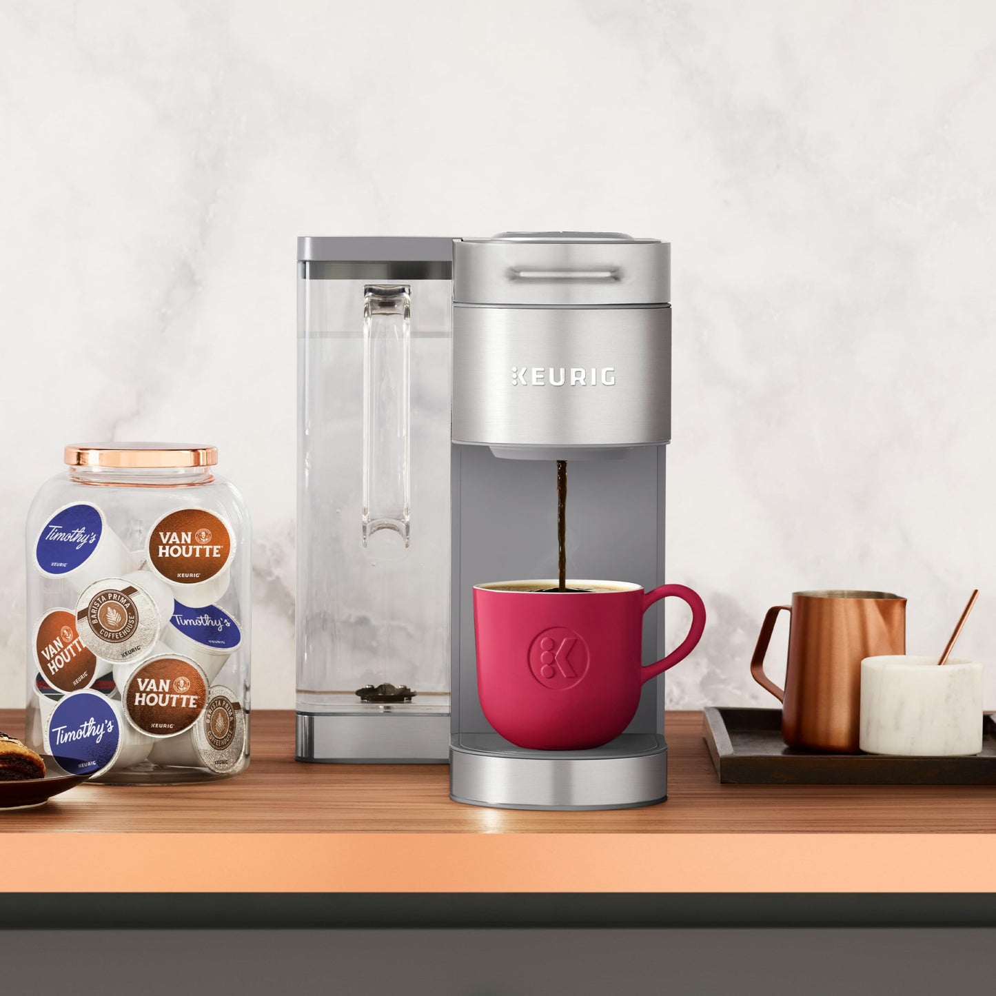 Keurig K-Supreme Plus Single Serve Special Edition Coffee Maker with 5 Brew Sizes, Multistream Technology, and Programmable Brewing Preferences (Silver)