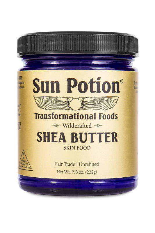 Sun Potion Unrefined Shea Butter Raw | 100% Pure Wildcrafted African Shea Nut Butter | Natural Moisturizer for Skin & Body | Non-GMO | No Added Fragrances | Chemical Free | 222g