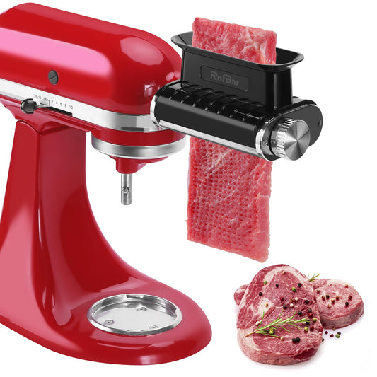 Adjustable Thickness Meat Tenderizer Attachment for Kitchenaid Stand Mixers, Meat Tenderizer Tool, Steak Cuber Processor Accessories for Kitchen aide,Dishwasher Safe