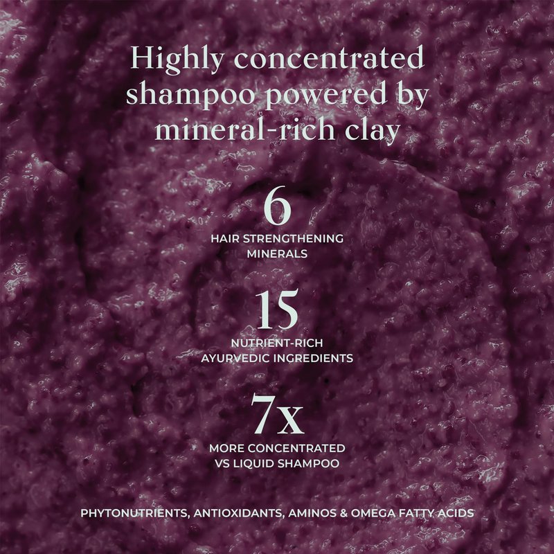 SHAZ & KIKS Balancing Clay Scrub Shampoo | Gently Exfoliate, Clarify & Detoxify Scalp | Reduce Hair Shedding & Product Buildup | Indian Clay and Hibiscus | Color-Safe, Sulfate-Free, Vegan, Natural